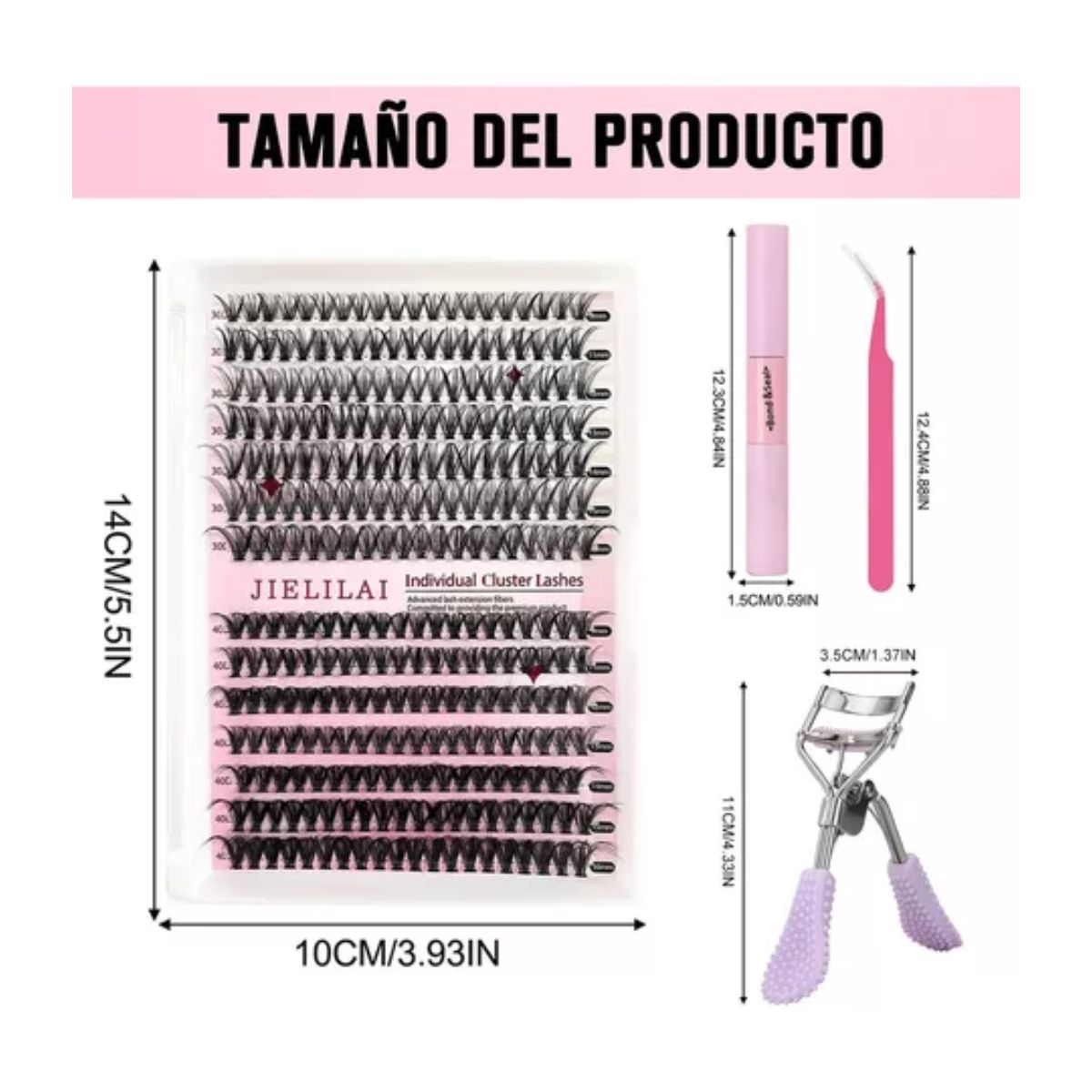 Blister Pestañas Extensión Cola De Pez 280 Racimo 30d+40d