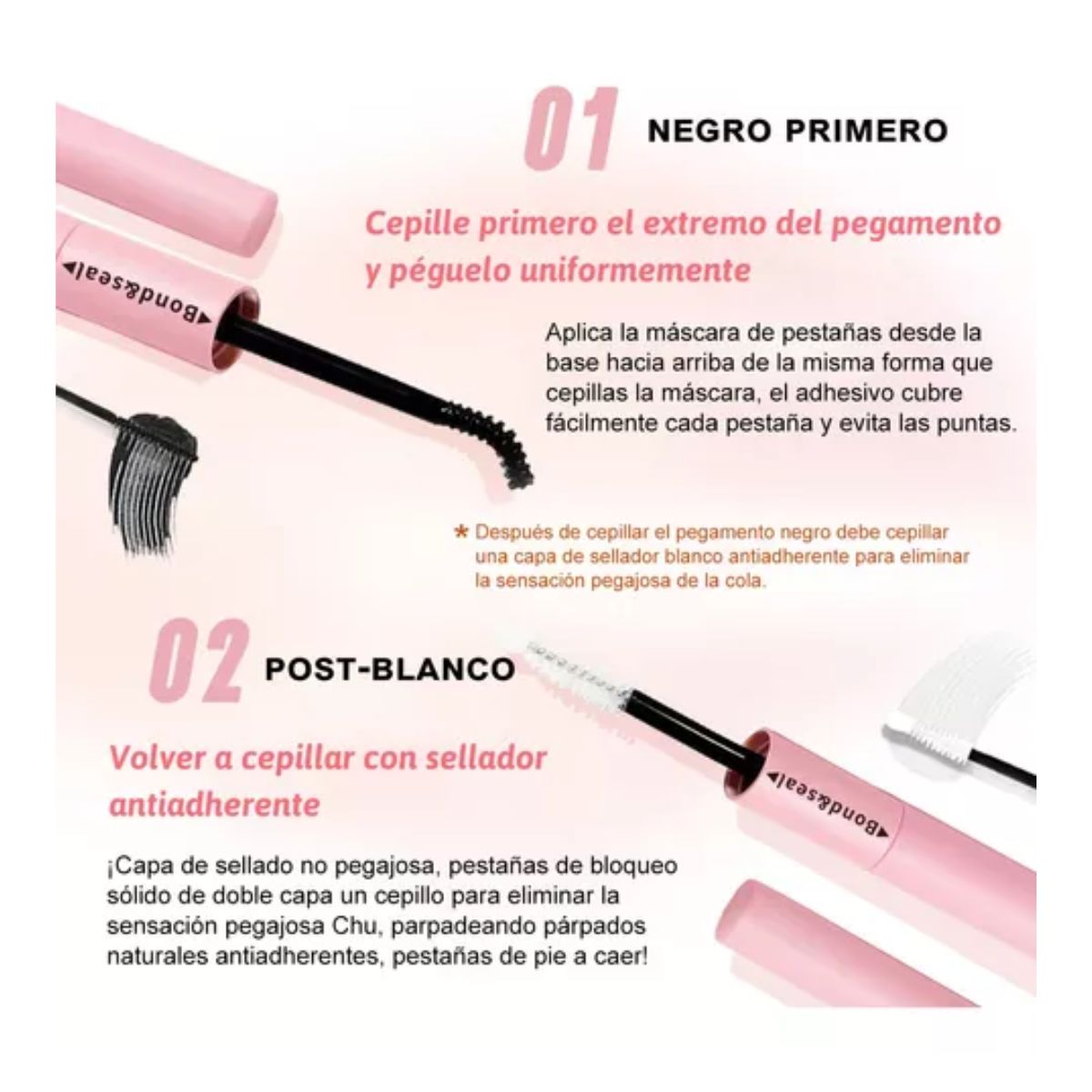 Blister Pestañas Extensión Cola De Pez 280 Racimo 30d+40d