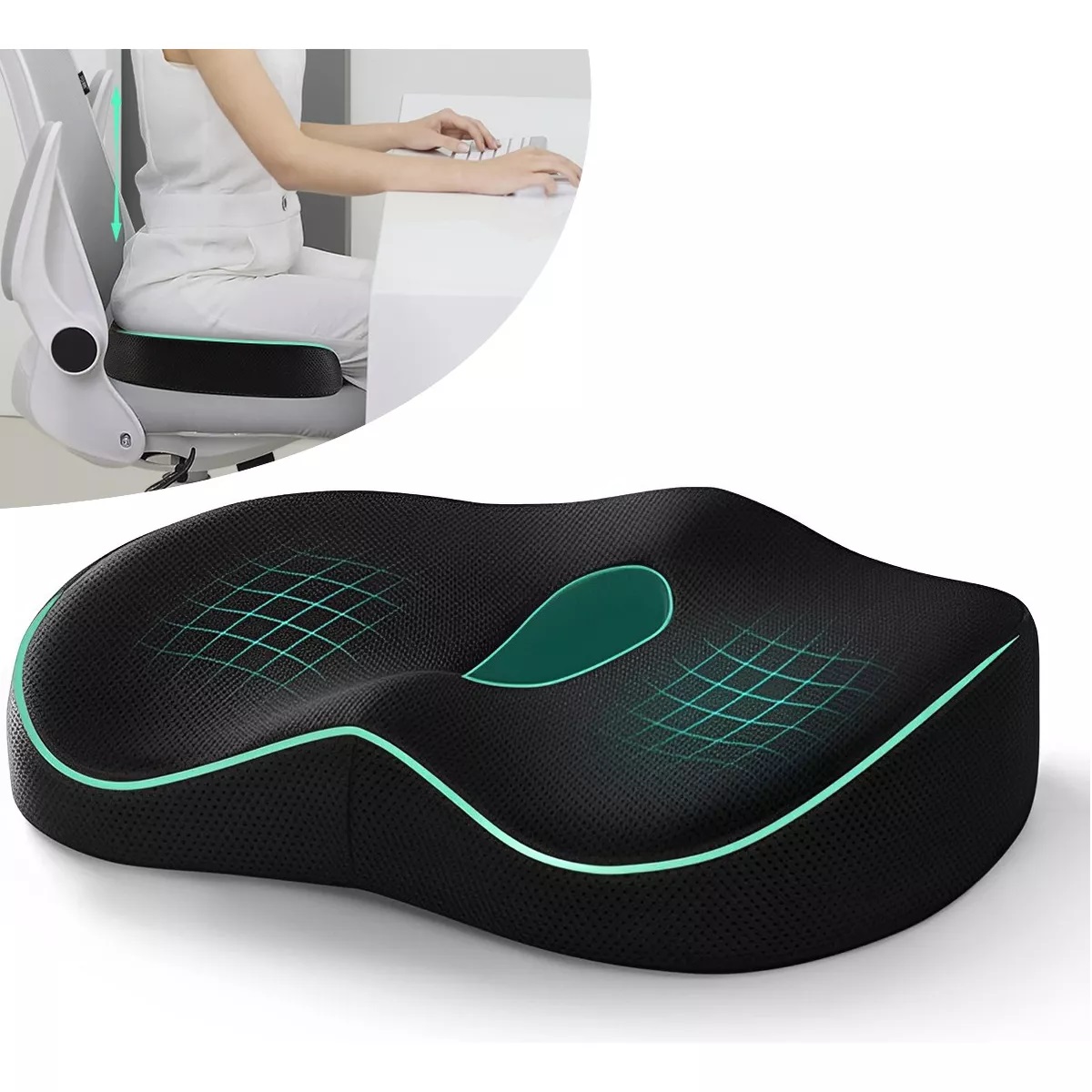 Cojín Para Asiento De Silla De Oficina Para Aliviar El Dolor