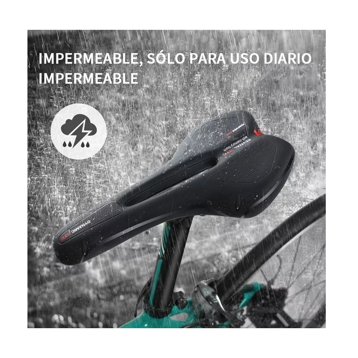 Con cojín de ciclismo de zona ergonómica Cómodo asiento de