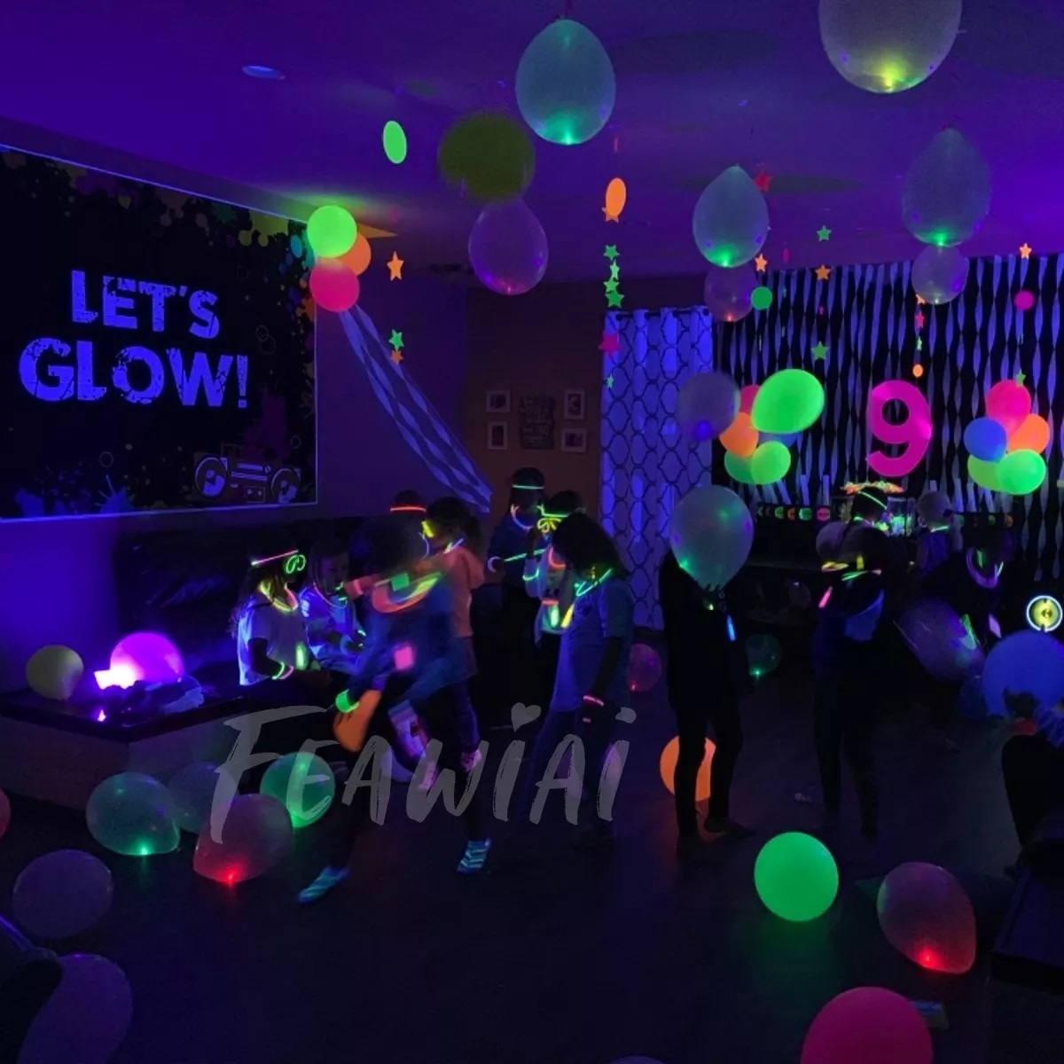 Kit 100 Pzs Mini Luces Led Redondas De Globos De Luz De Colores