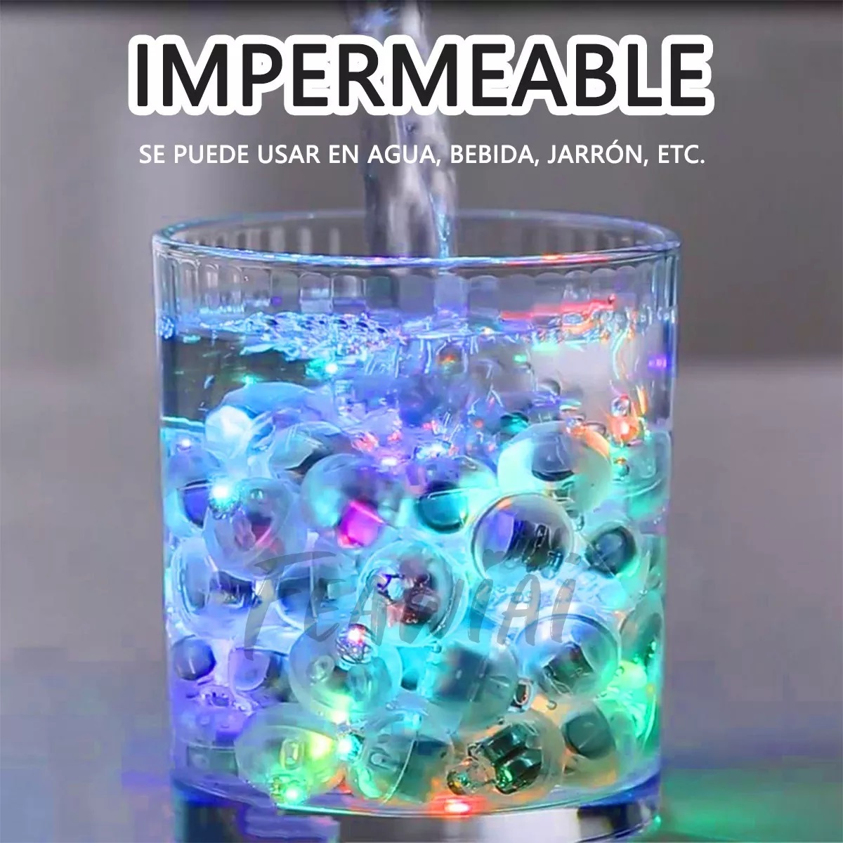 Kit 100 Pzs Mini Luces Led Redondas De Globos De Luz De Colores