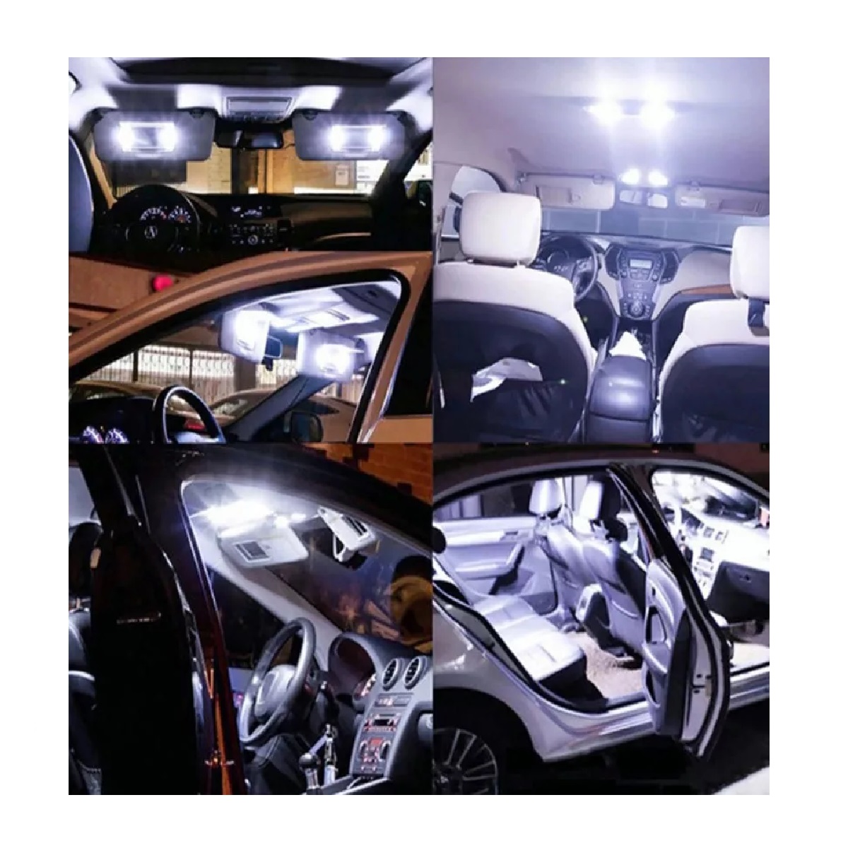 Juego 4pzs Luz Led Interior Auto Canbus 31mm C5w 36/39mm 12v