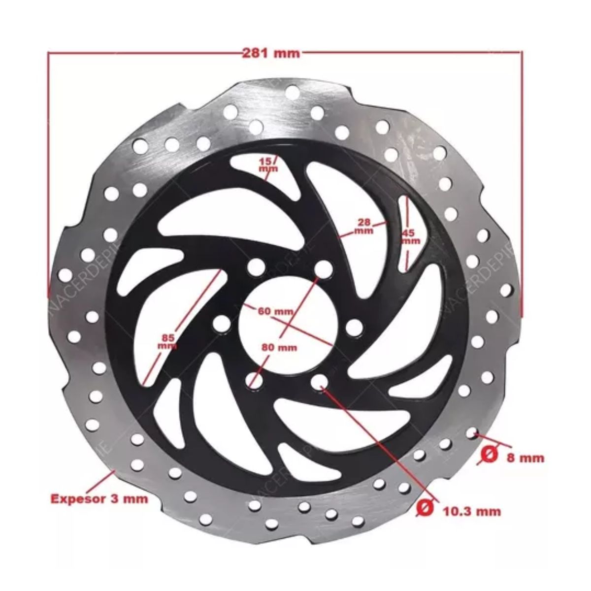 Disco De Freno Delantero Pulsar 200ns 200as Maxima Calidad