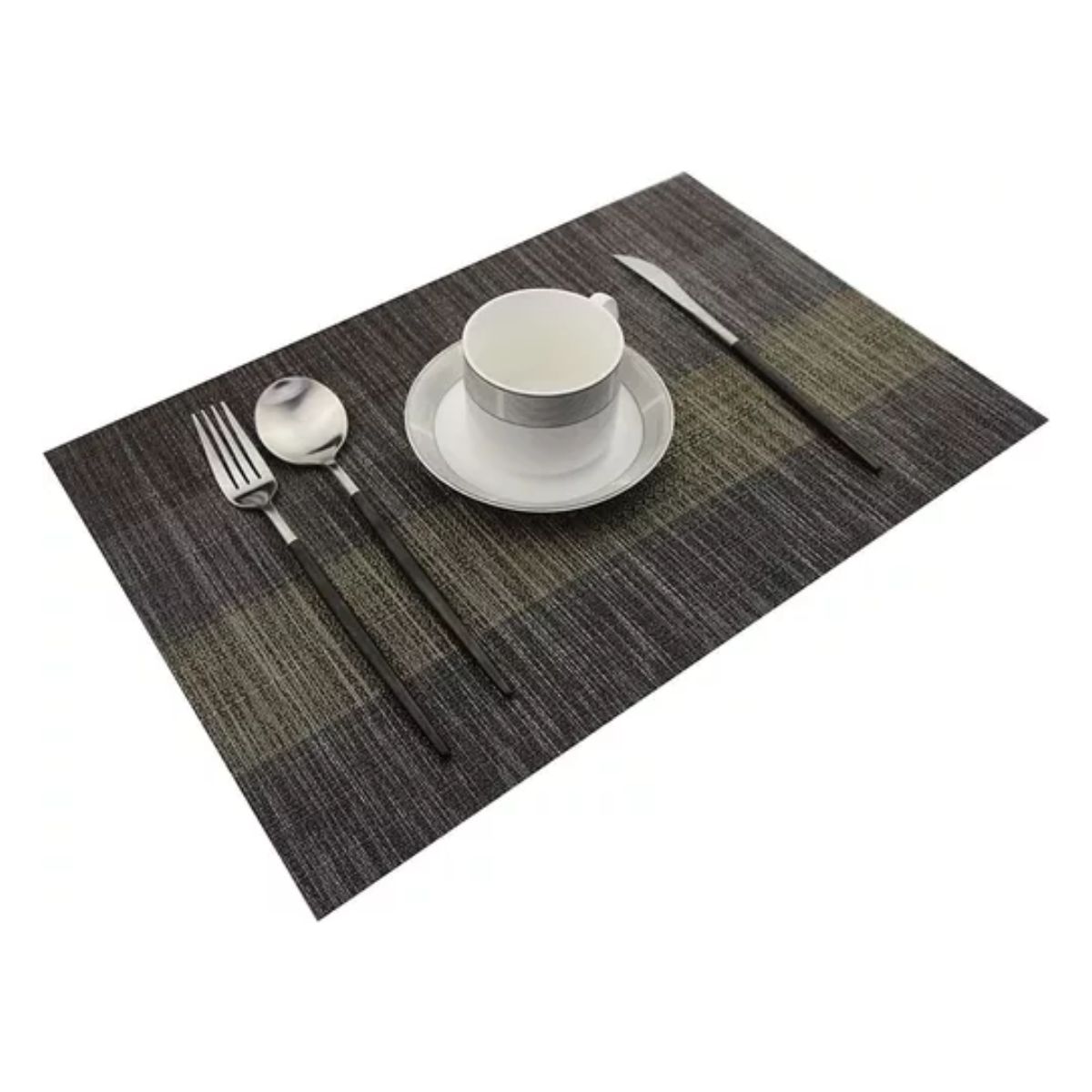 Manteles Individuales Antideslizantes Para Restaurante 8 Pcs Negro