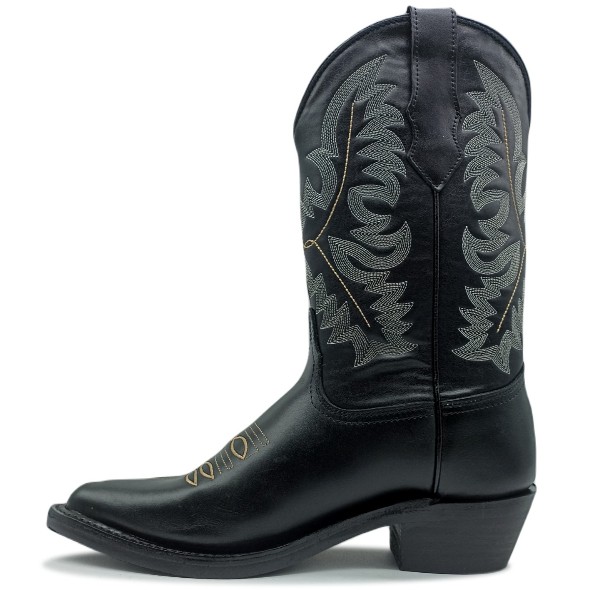 Bota Fina De Piel Rodeo Jaripeo Vaquero Bordado Costura 302