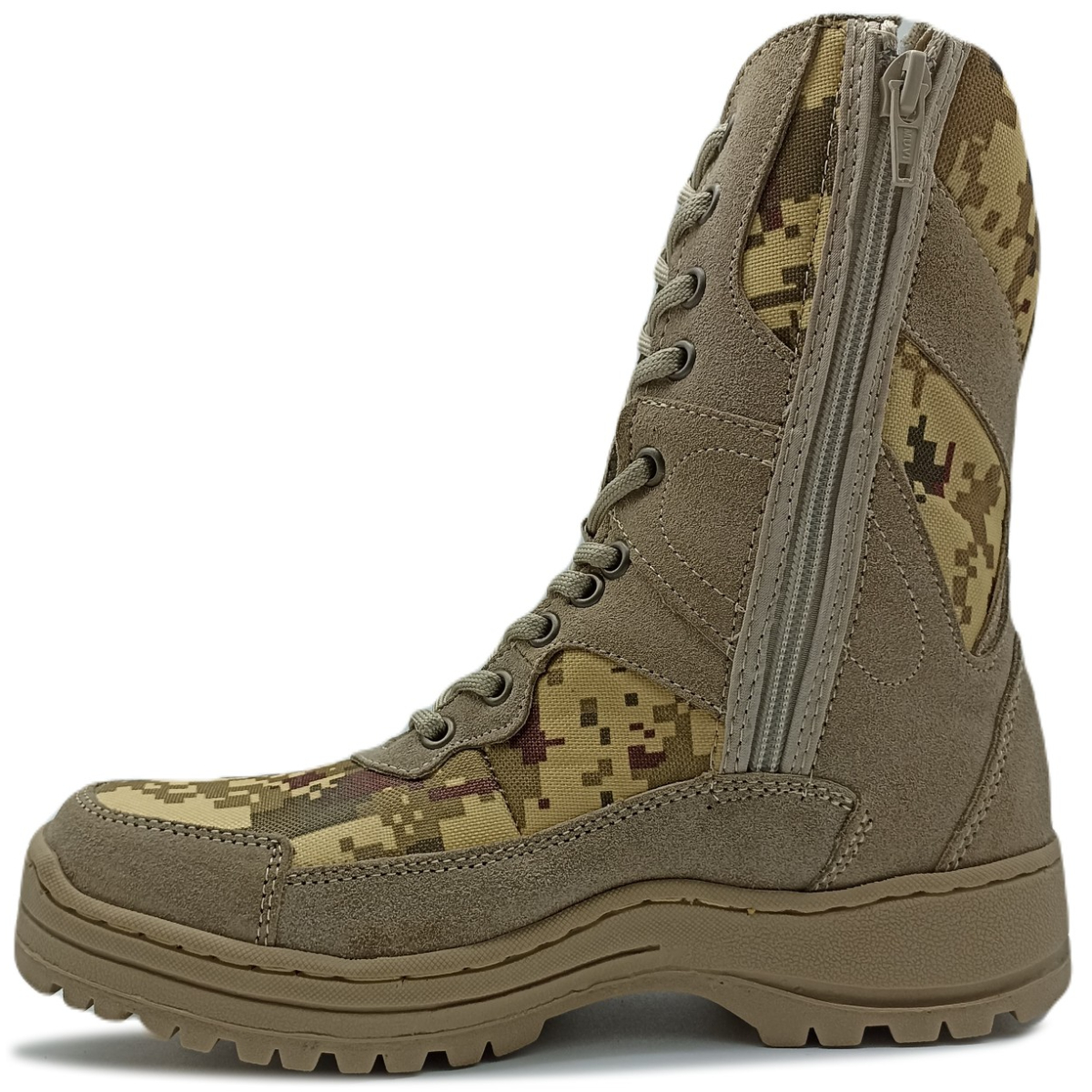 Bota Tactica de Piel Cosida Ligera Cómoda Policía Trabajo 1800