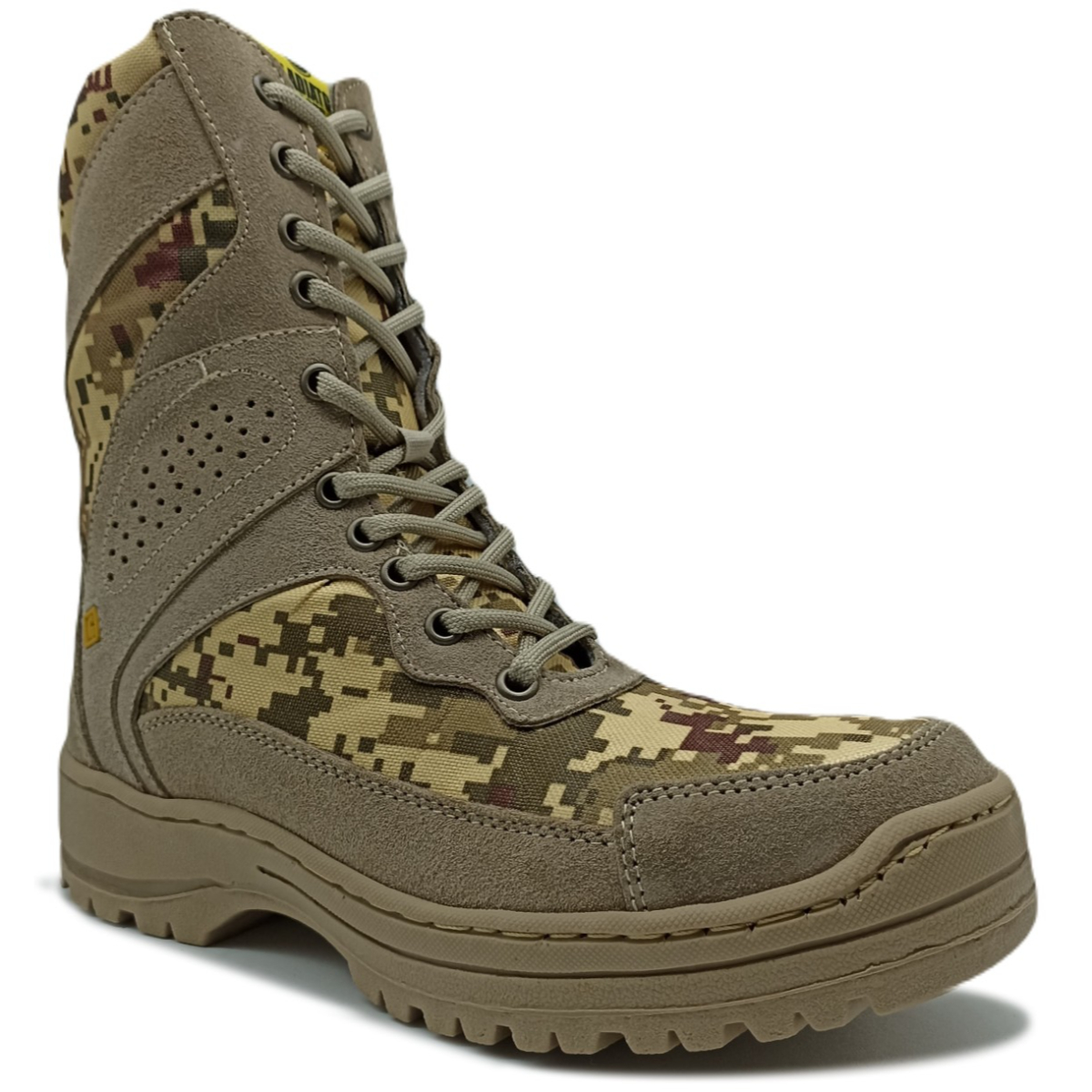 Bota Tactica de Piel Cosida Ligera Cómoda Policía Trabajo 1800