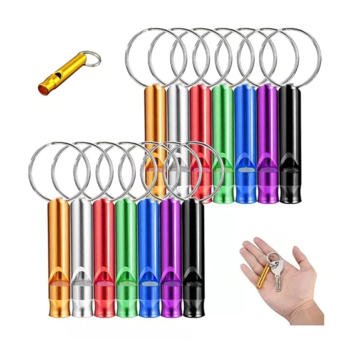 10pz Silbato De Auxilio Para Emergencia Y Supervivencia 