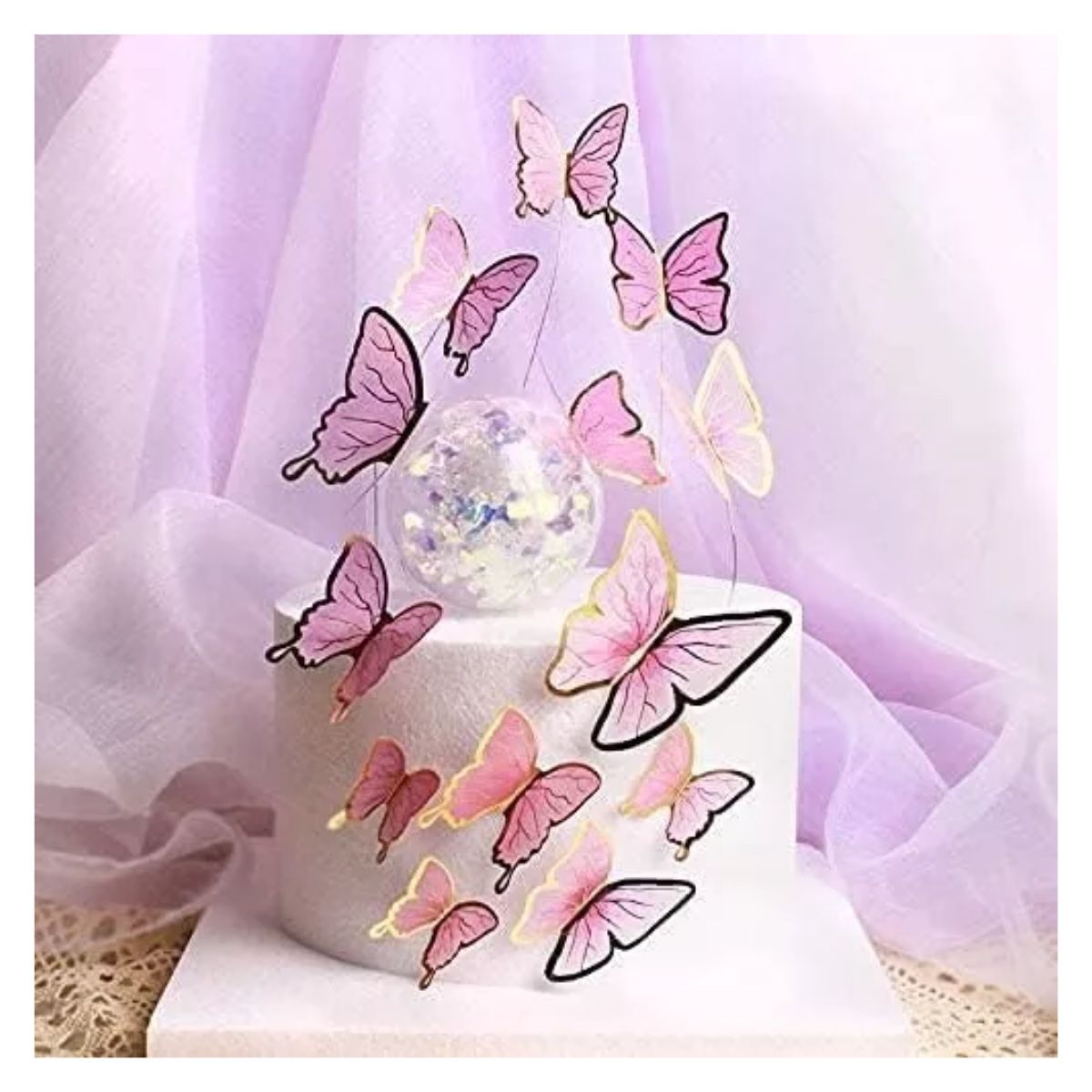 450pzs Decoración Pastel De Mariposa Para Fiestas Cumpleaños 