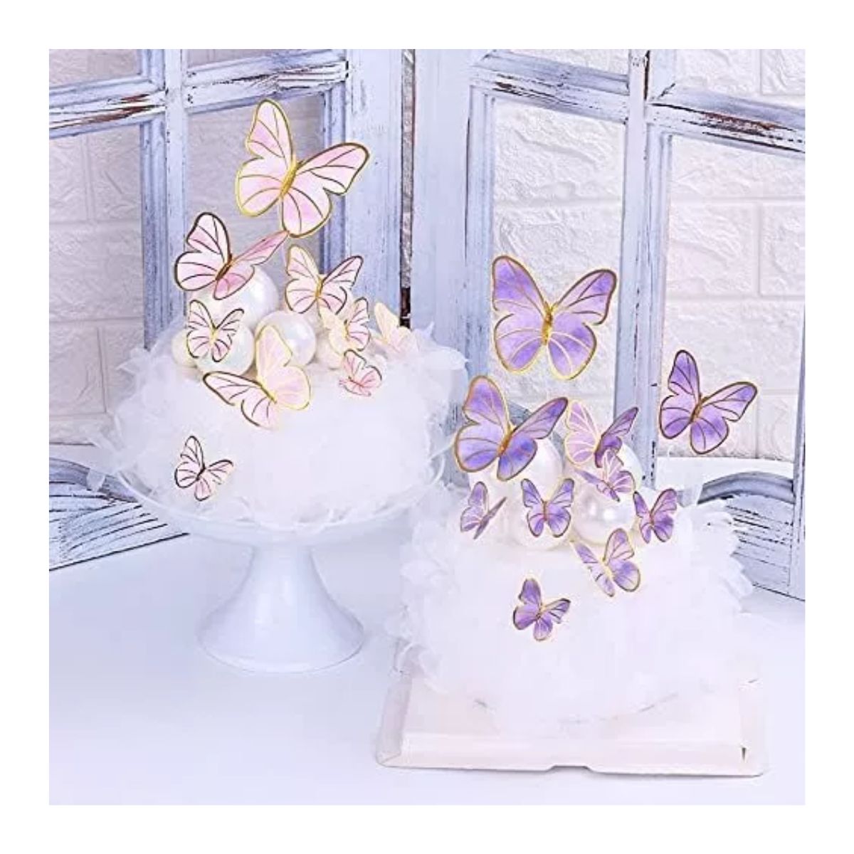 450pzs Decoración Pastel De Mariposa Para Fiestas Cumpleaños 