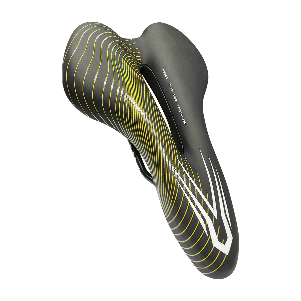 Asiento Bicicleta Sport Mtb Ruta Relleno De Gel Scudiero Amarillo.