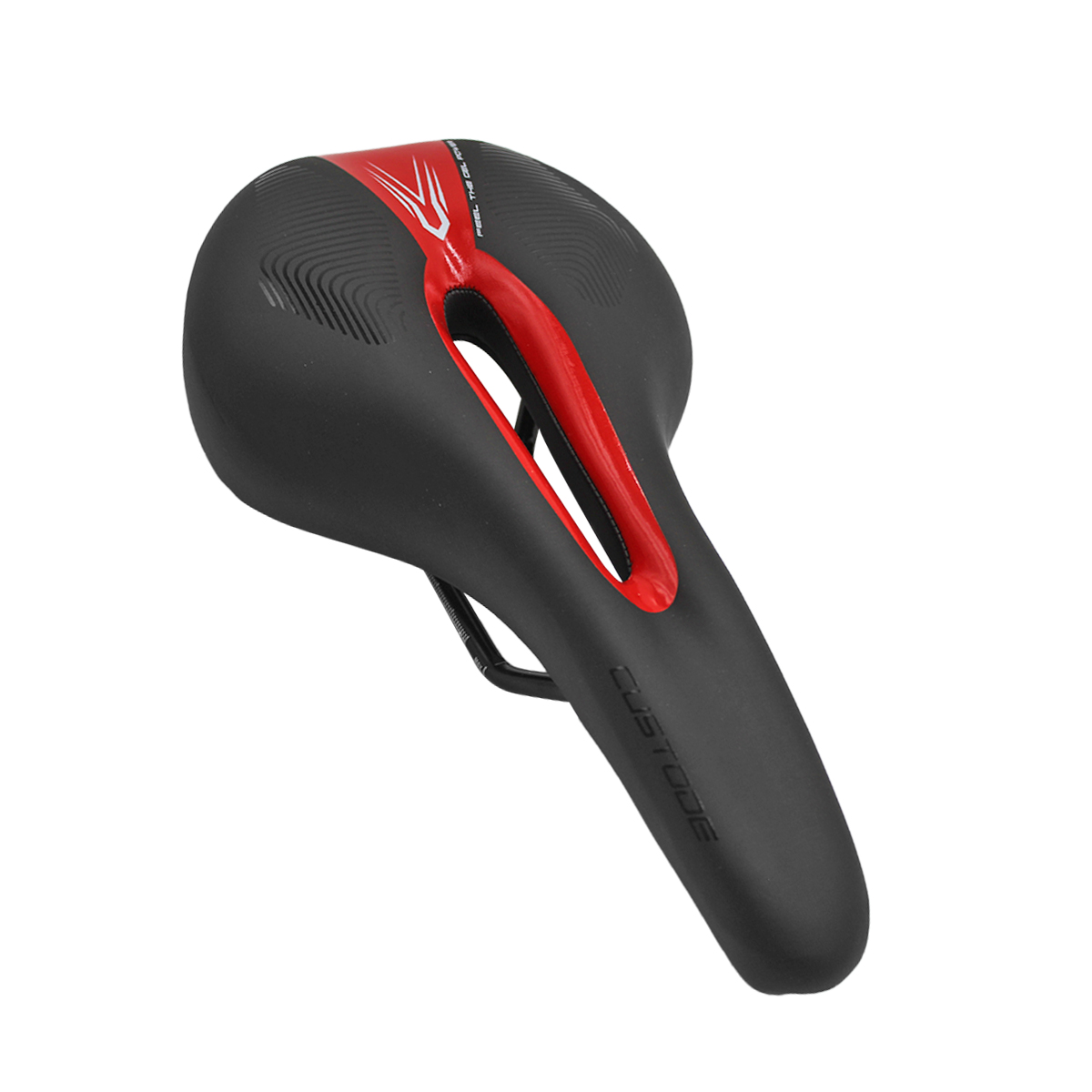 Asiento Bicicleta Sillin Mtb Relleno Gel Antiprostatico Custode Rojo.