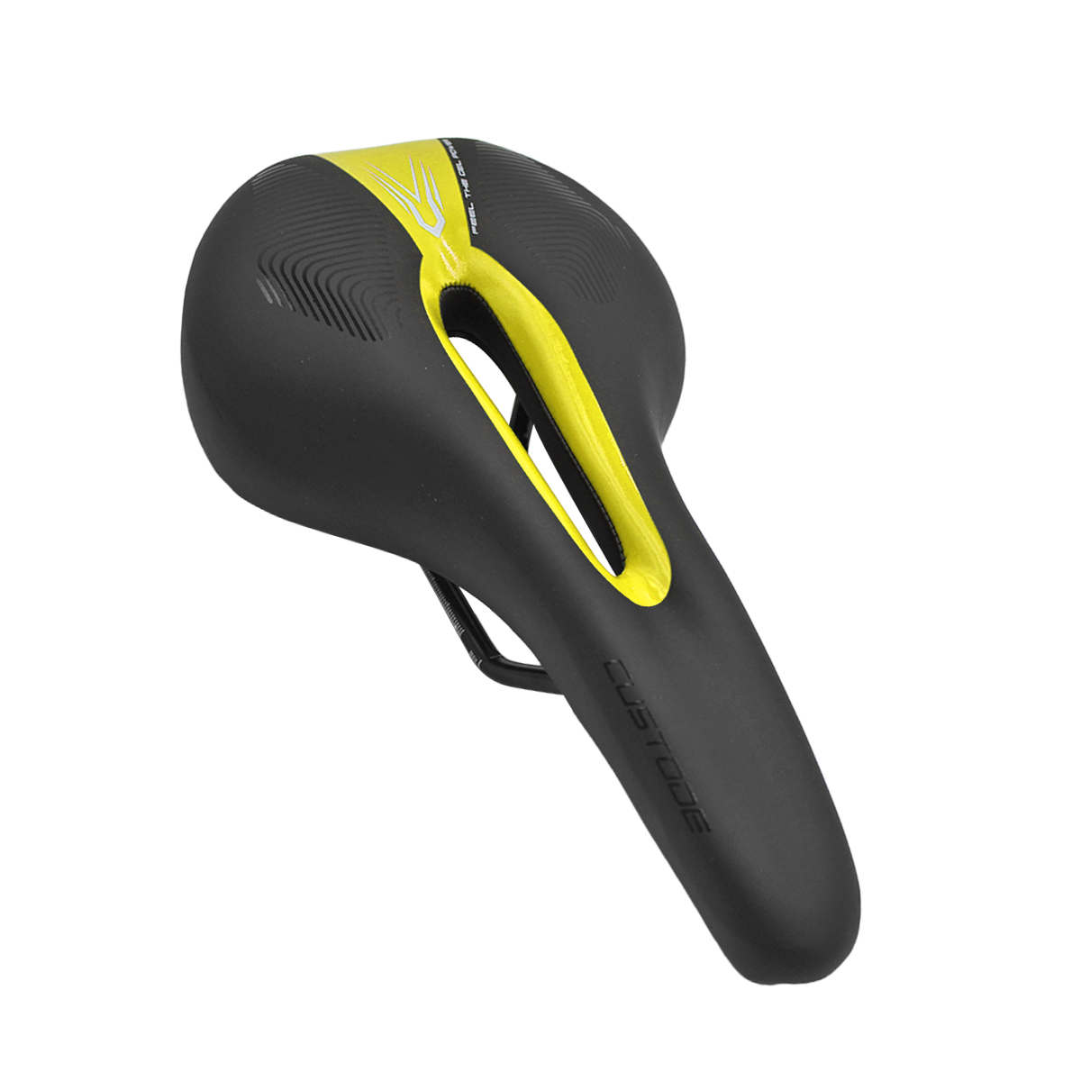 Asiento Bicicleta Sillin Mtb Relleno Gel Antiprostatico Custode Amarillo