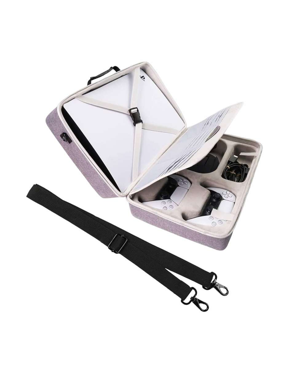 Estuche Protector para Consola Sony Playstation 5 - Gris / Azul / Negro