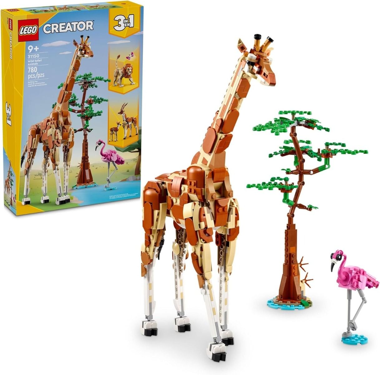 LEGO 31150 CREATOR 3EN1 SAFARI DE ANIMALES SALVAJES JIRAFA
