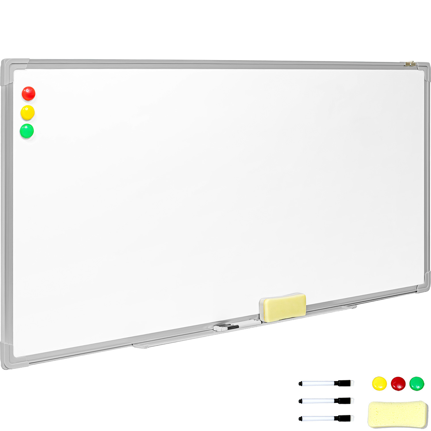Pizarron Blanco Escolar 120x60cm Marcadores Borrador Imanes