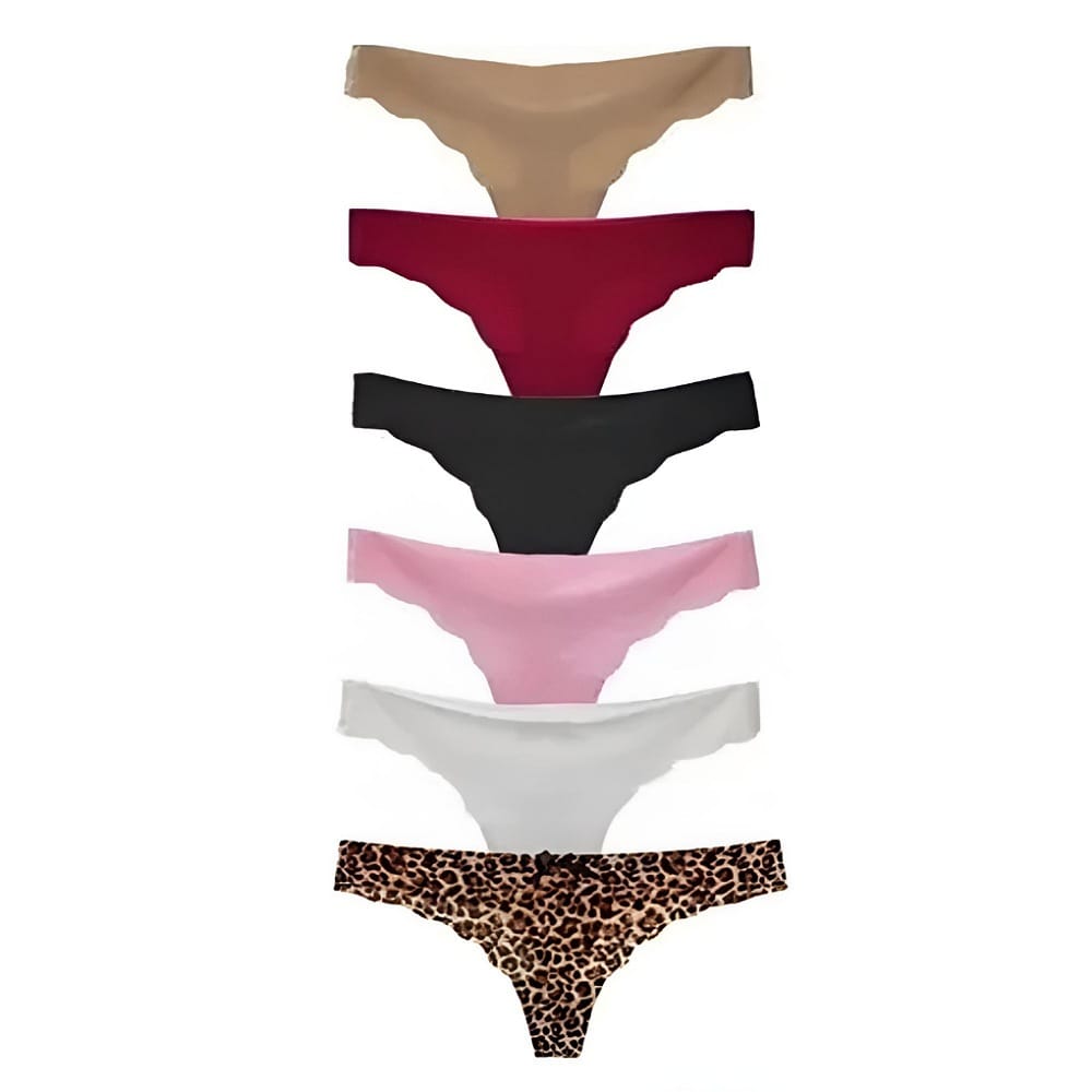 Tanga Sin Costuras De Mujer Sexy Bragas De 6 Piezas