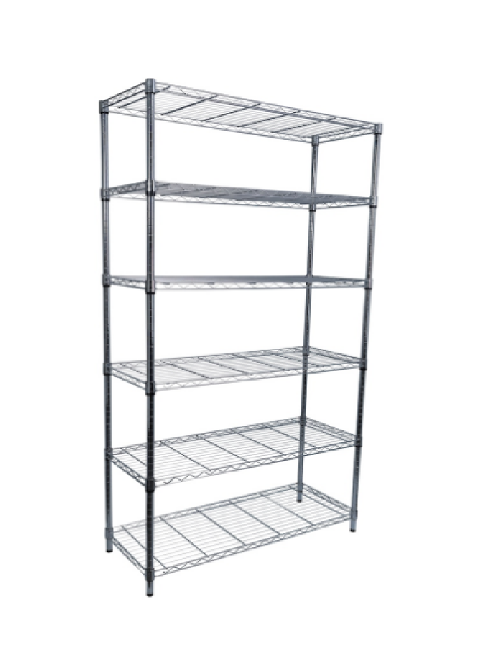 Anaquel, estante para cocina con 6 repisas, metálico grado alimenticio industrial.