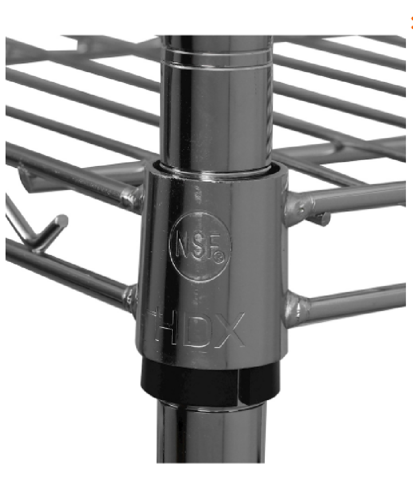 Anaquel, estante para cocina con 6 repisas, metálico grado alimenticio industrial.