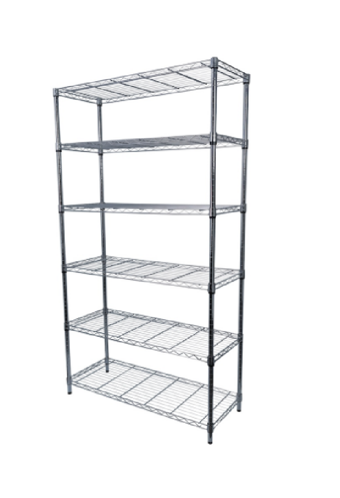 Anaquel, estante para cocina con 6 repisas, metálico grado alimenticio industrial.