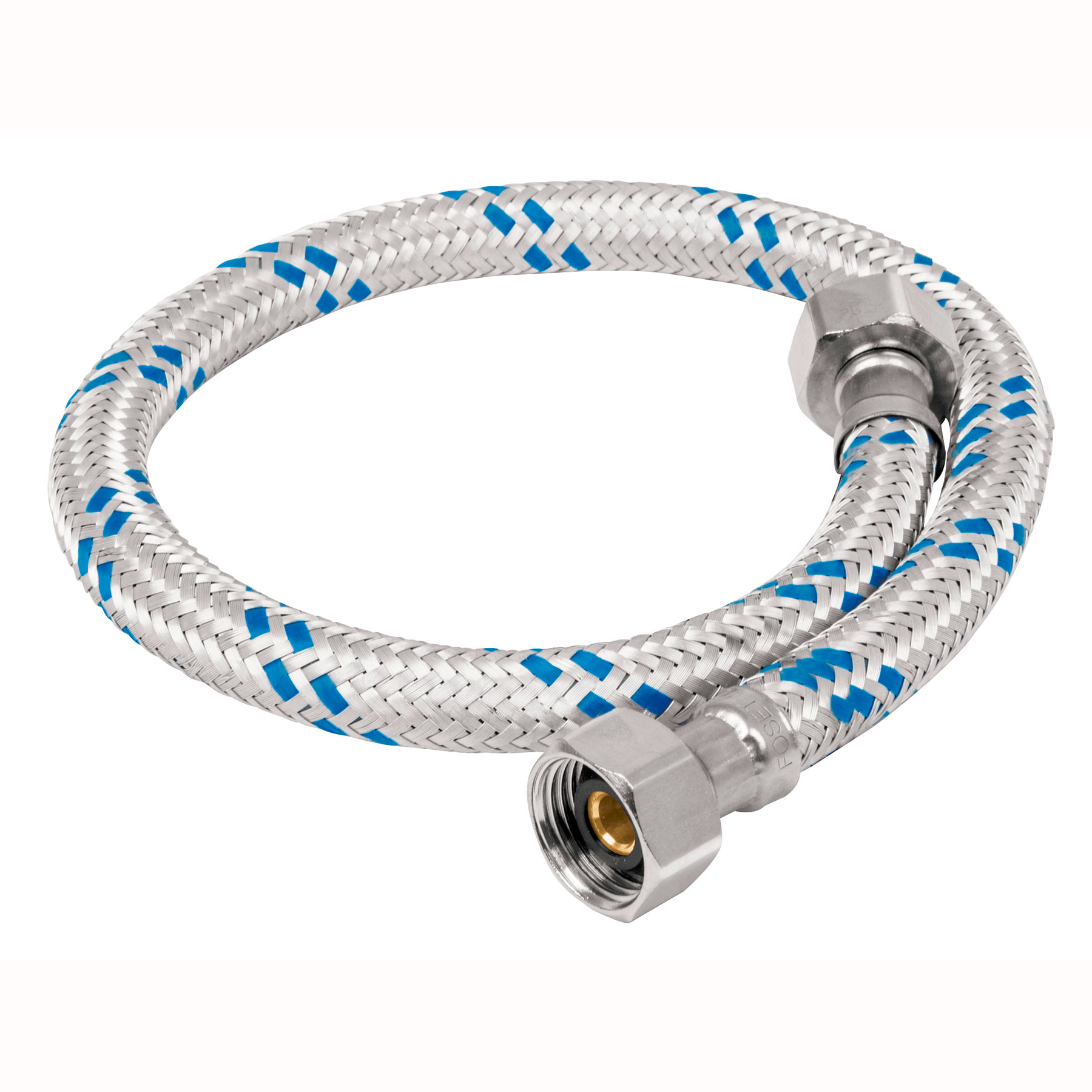 2 Mangueras con 2 Llaves Angulares para lavabo o fregadero 40 cm 1/2¨ x 1/2¨.