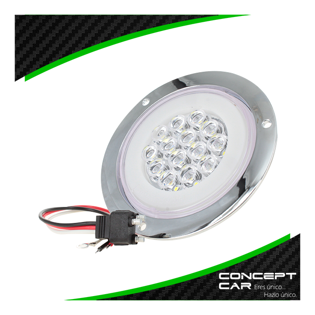 10 Plafon 14 Led Redondo Arillo Gel Tipo Original Con Arnes