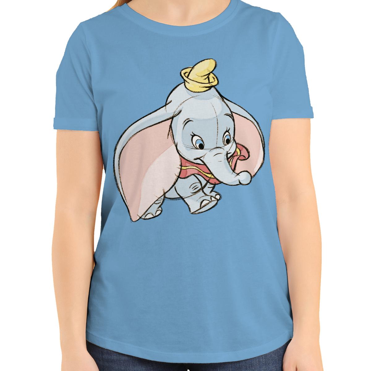 Playera para Niña de Disney, Dumbo, Azul, Talla CH