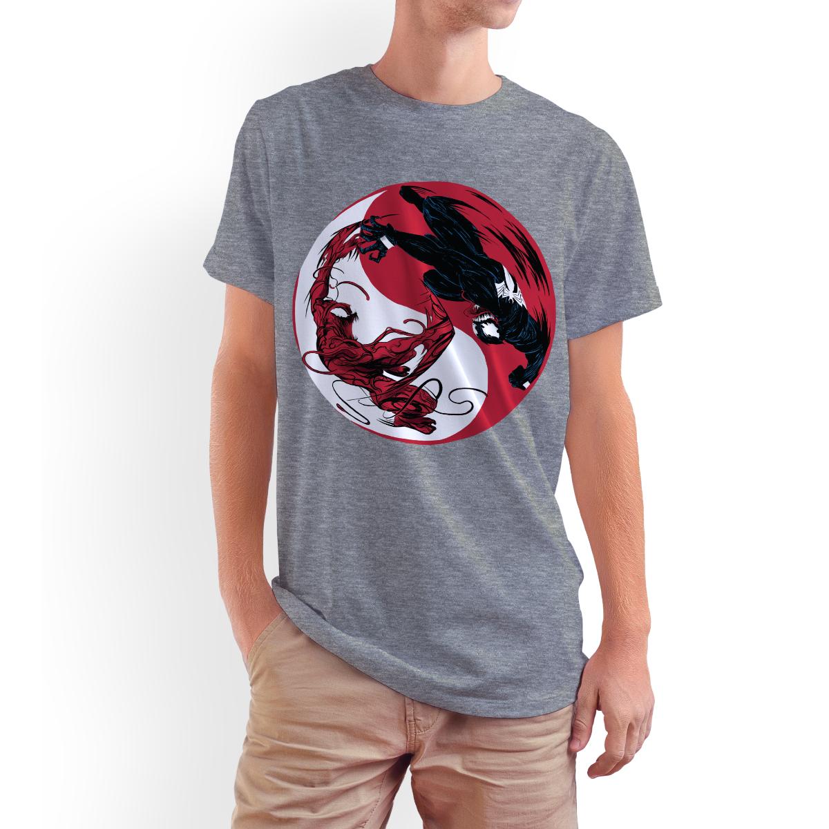 Playera para Niño de Marvel, Venom vs Carnage, Gris Jaspe, Talla G