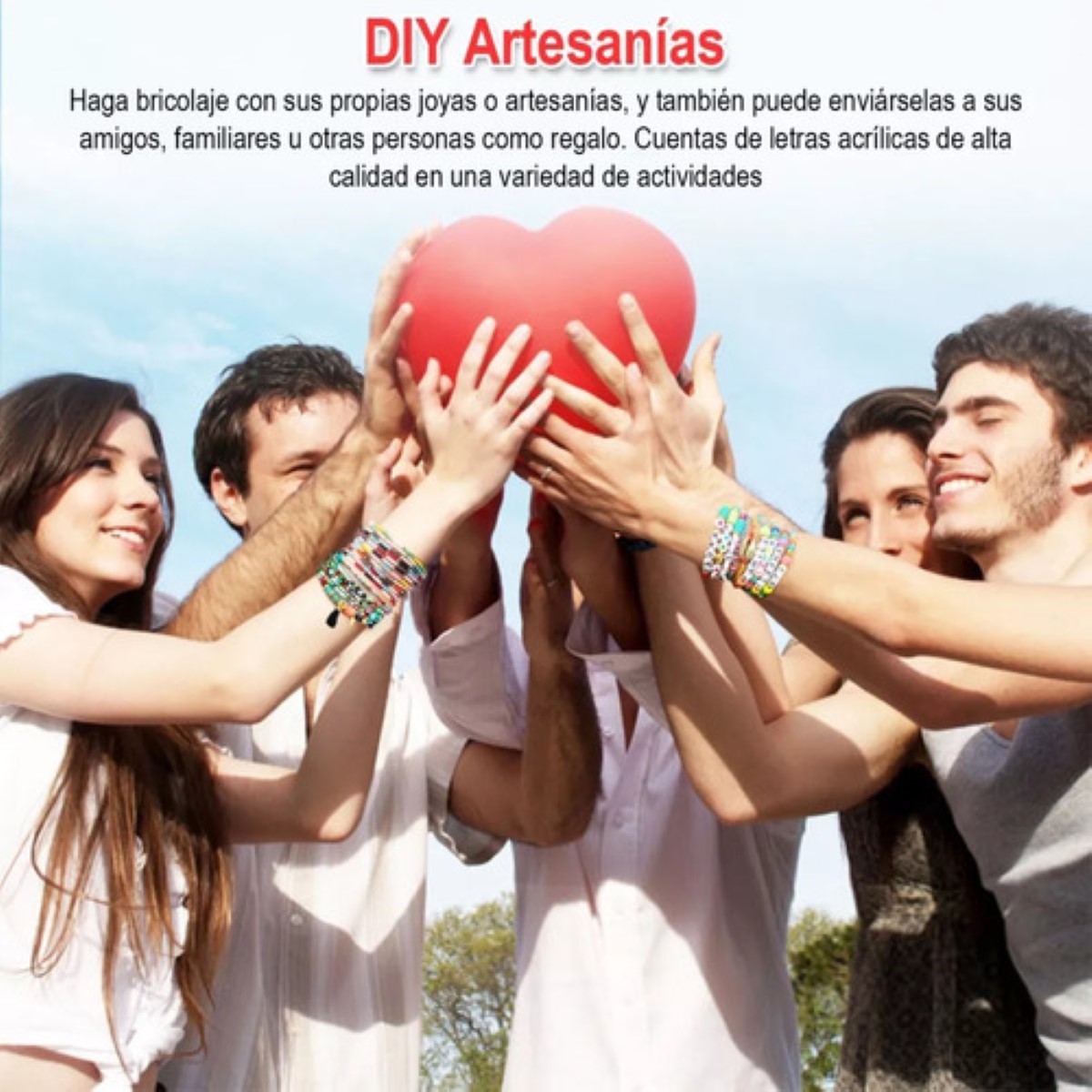 Set Bricolaje De Cuentas Kit Para Hacer Pulseras Y Alhajas 