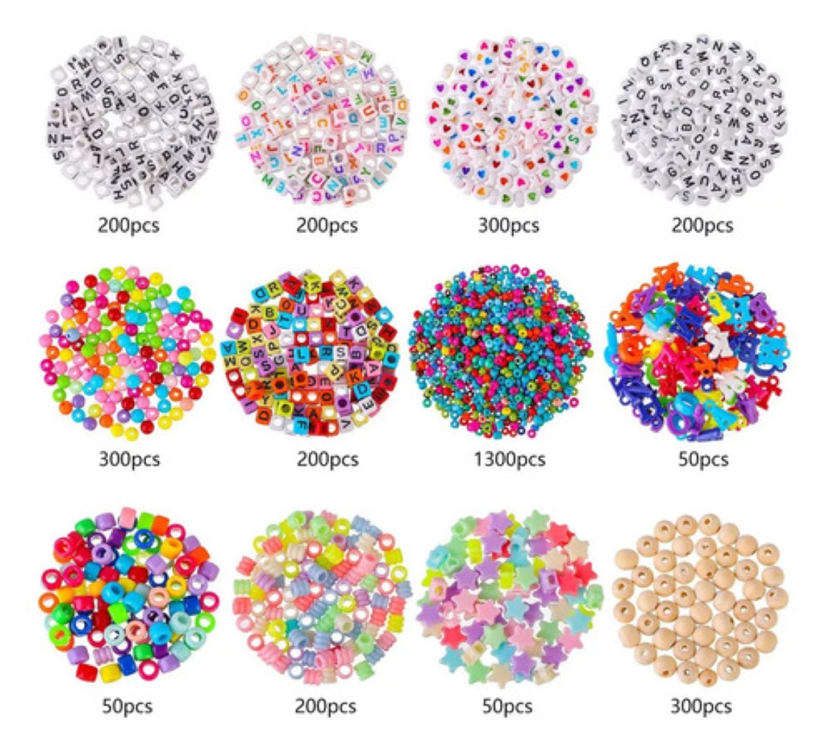 Set Bricolaje De Cuentas Kit Para Hacer Pulseras Y Alhajas 