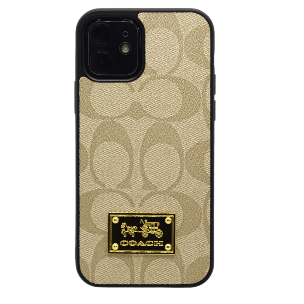 CASE COACH IPHONE 15 BEIGE ESTUCHE PROTECTOR FUNDA EMBLEMATICA