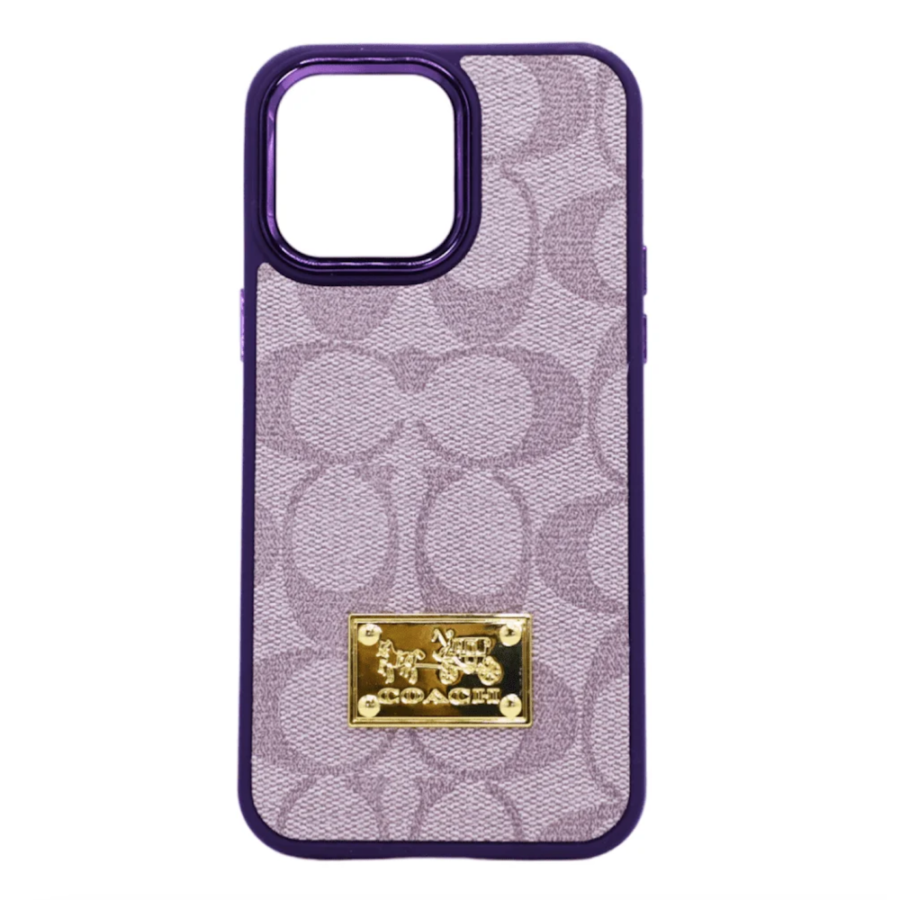CASE COACH IPHONE 14 PRO LILA ESTUCHE PROTECTOR FUNDA EMBLEMATICA