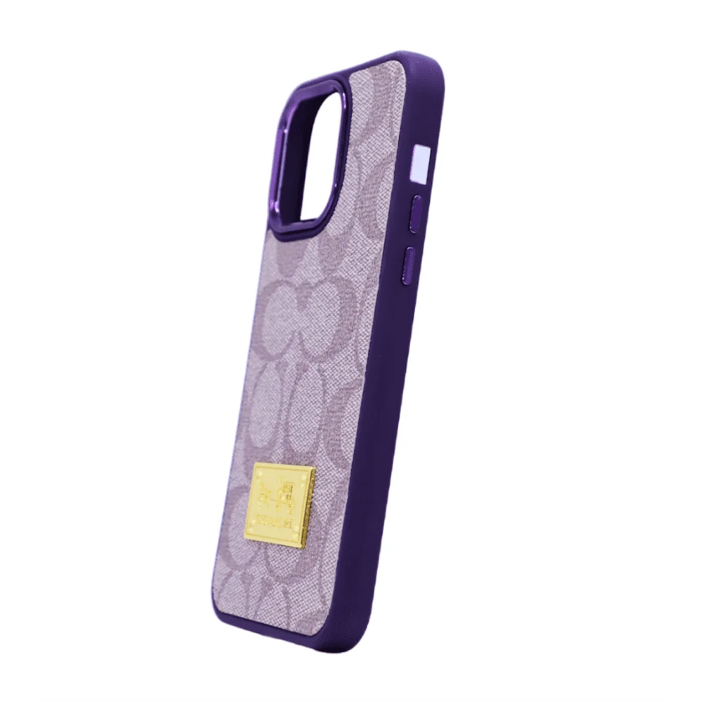 CASE COACH IPHONE 14 PRO LILA ESTUCHE PROTECTOR FUNDA EMBLEMATICA