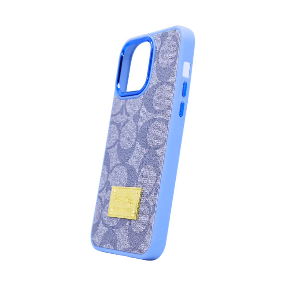 CASE COACH IPHONE 14 AZUL ESTUCHE PROTECTOR FUNDA EMBLEMATICA