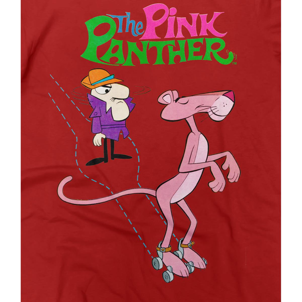 Playera para Hombre de Pantera Rosa, Rojo, Talla EG
