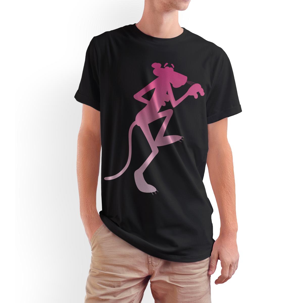 Playera para Hombre de Pantera Rosa, Negro, Talla G