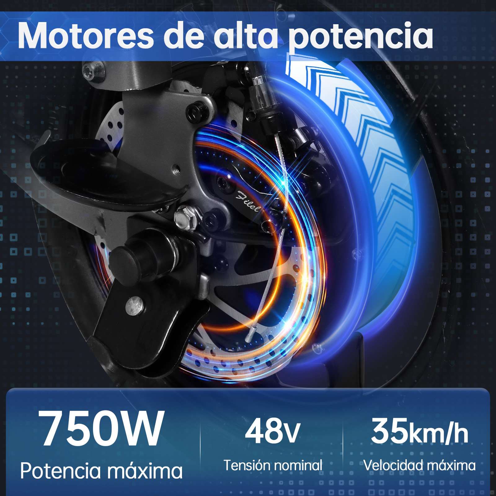 Bicicleta Eléctrica Plegable Honey Whale S6-S Pro Azul