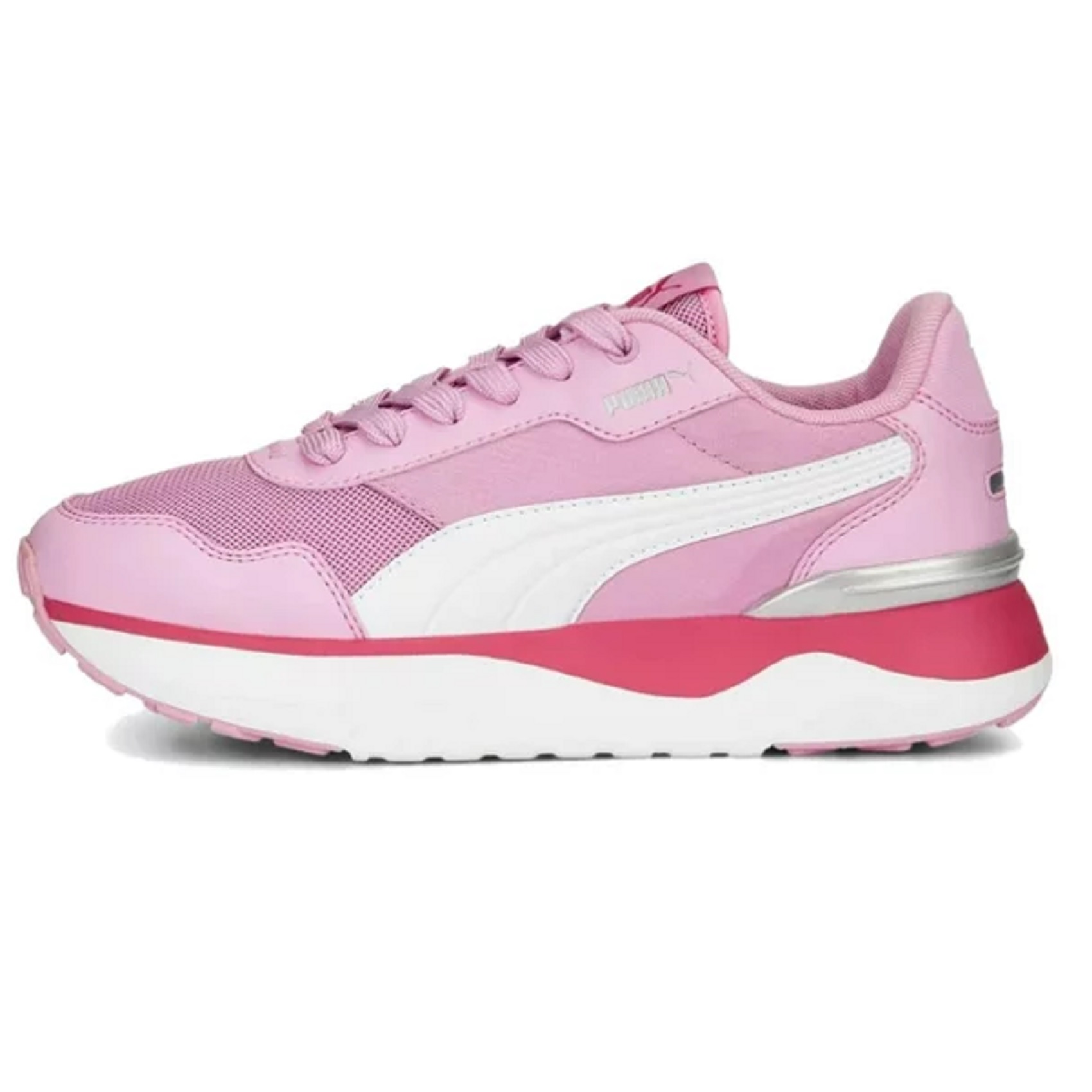 Tenis Puma R78 Voyage Jr Rosa/blanco mujer.