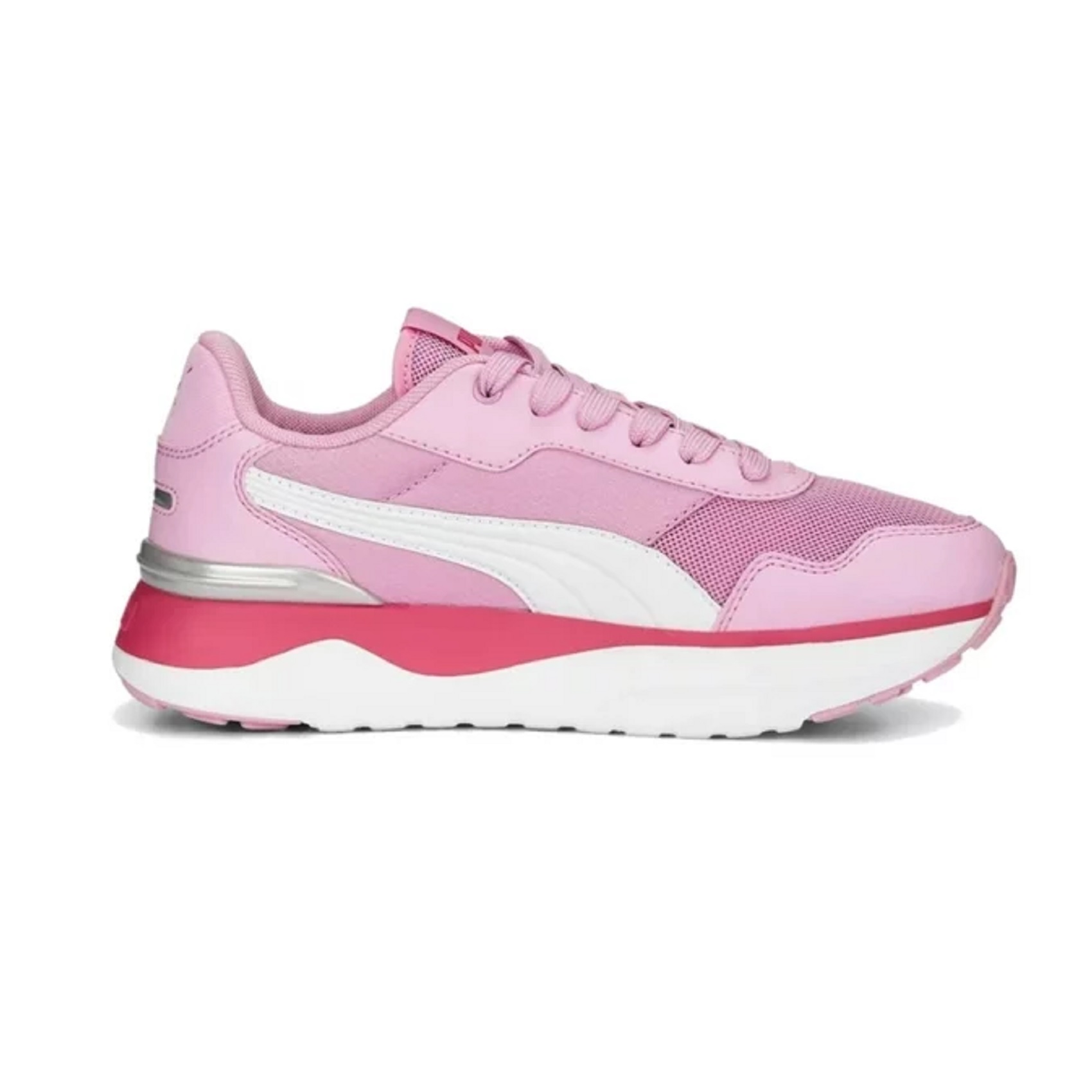 Tenis Puma R78 Voyage Jr Rosa/blanco mujer.
