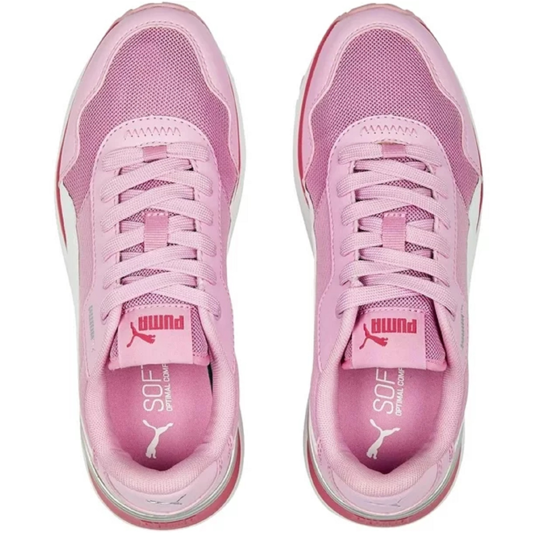 Tenis Puma R78 Voyage Jr Rosa/blanco mujer.