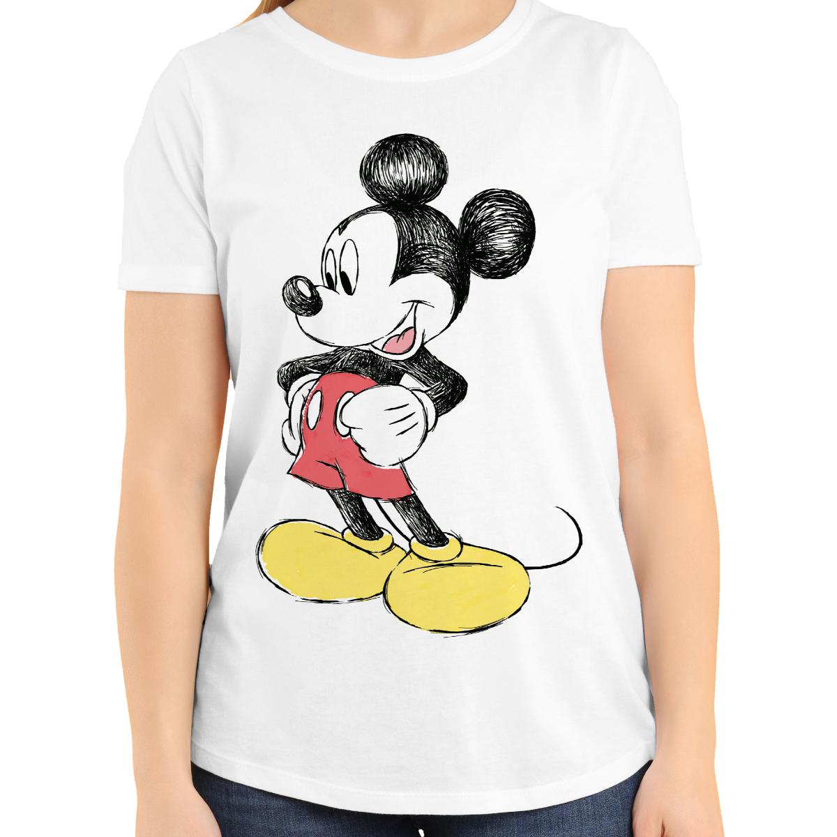 Playera para Niña de Mickey Mouse, Blanco, Talla CH