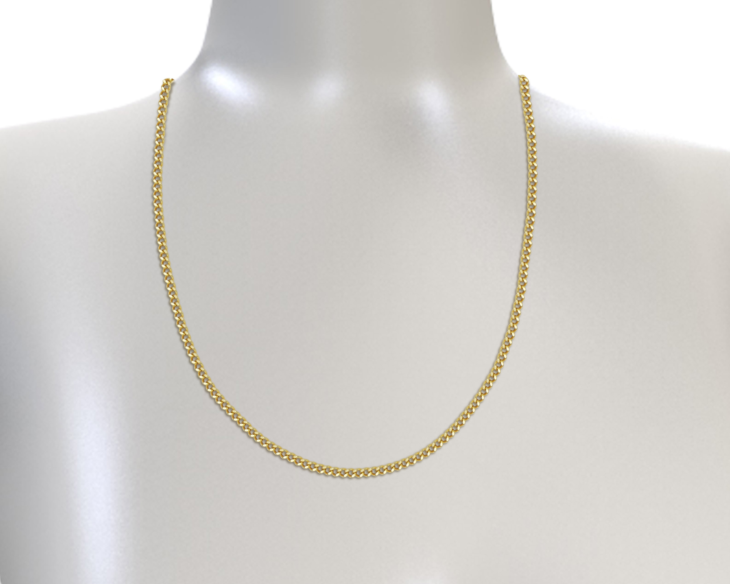 Cadena Oro 10K Horoz Barbada 2.9mm 55cm Si111.