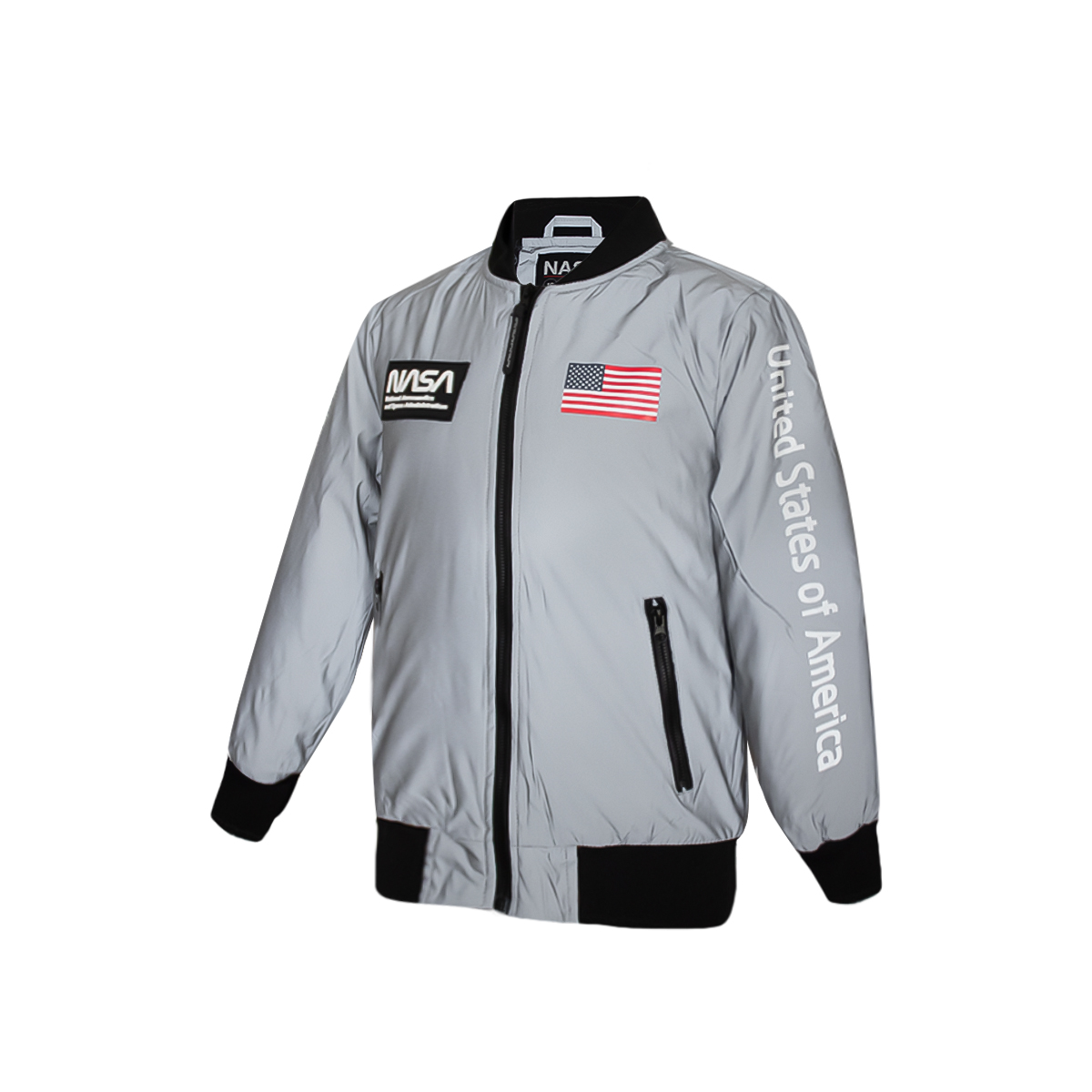 Chamarra Nasa Reflejante Para Niño 100% Original