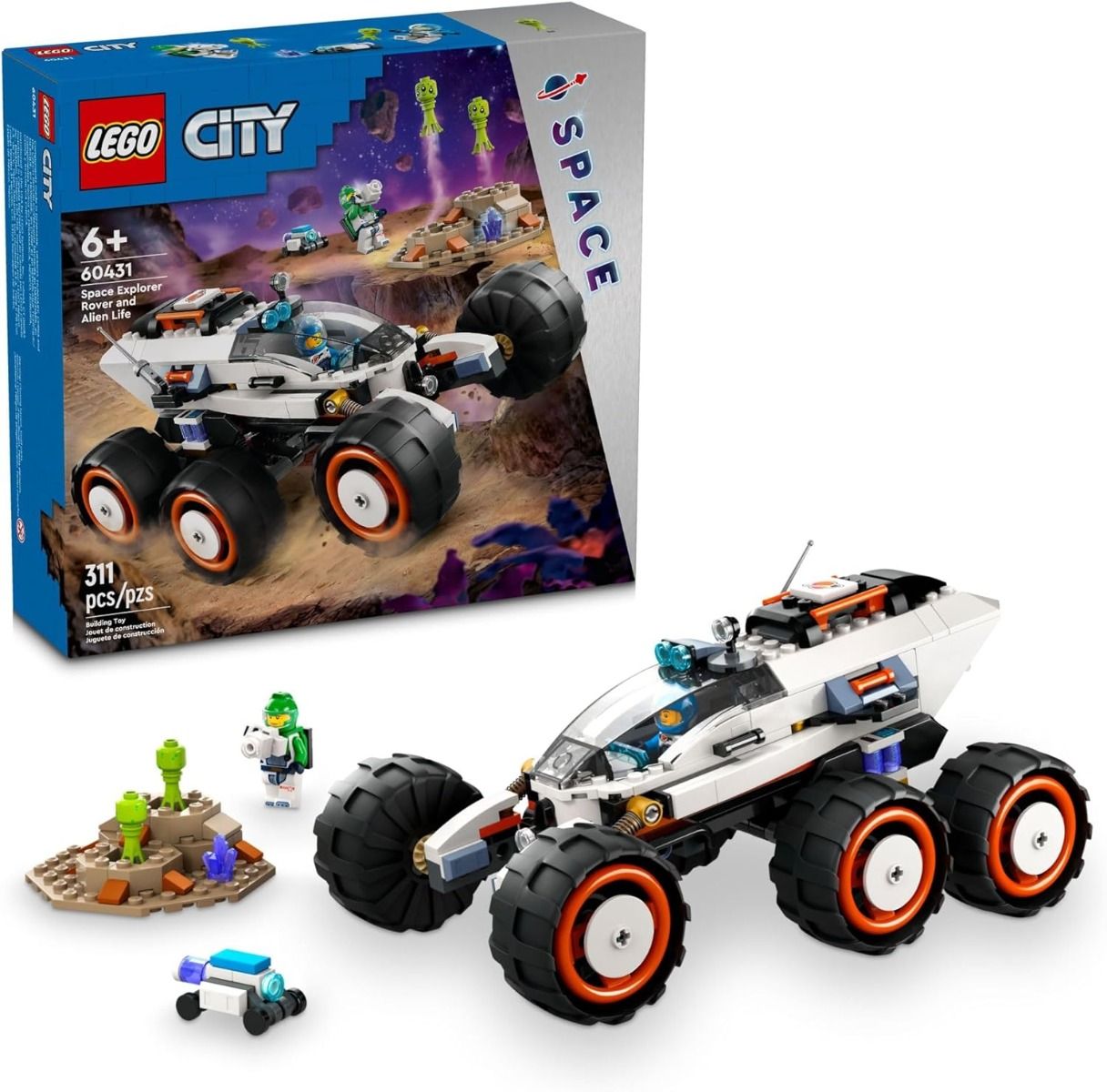 LEGO 60431 CITY RÓVER EXPLORADOR ESPACIAL Y VIDA EXTRATERRESTRE