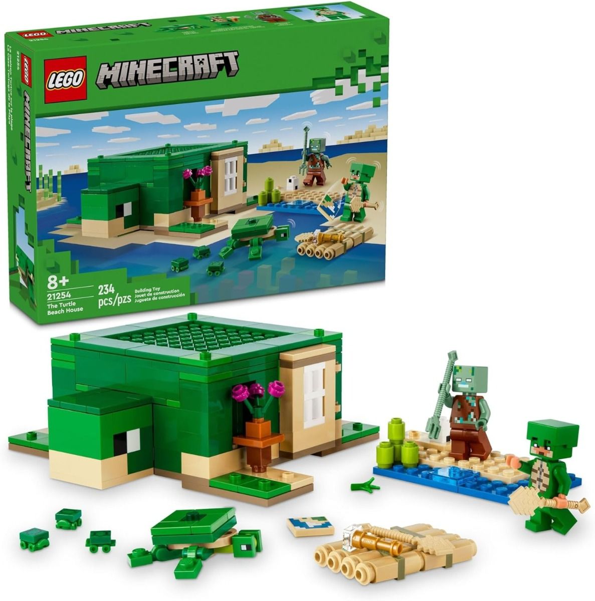 LEGO MINECRAFT 21254 LA CASA-TORTUGA DE LA PLAYA