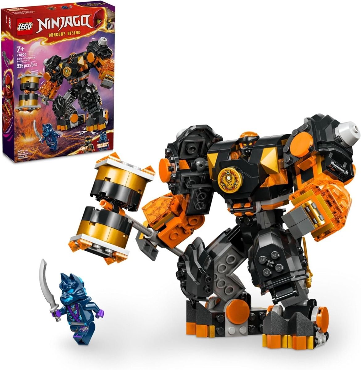 LEGO 71806 NINJAGO MECA ELEMENTAL DE LA TIERRA DE COLE