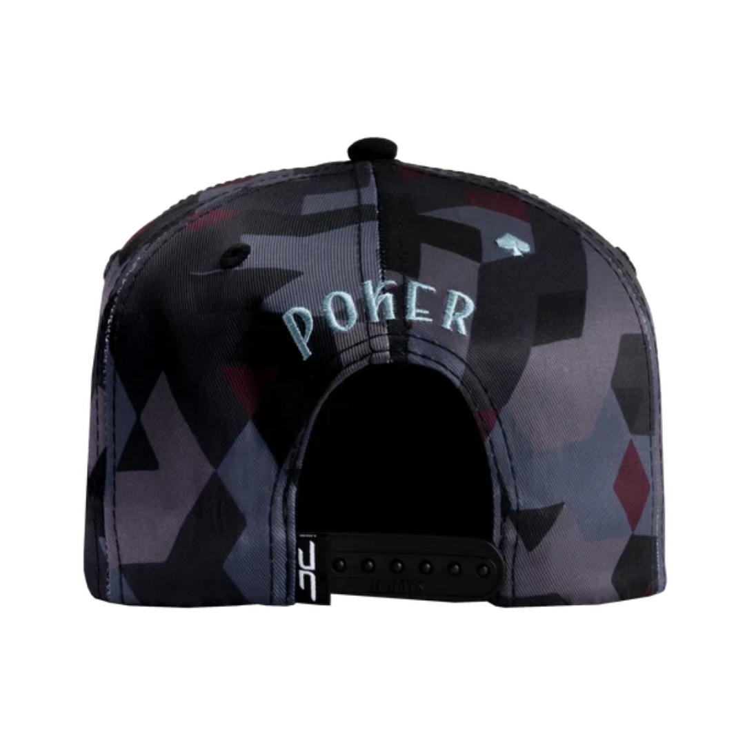 Gorra JC Hats Poker Camo Blue/Red 2265