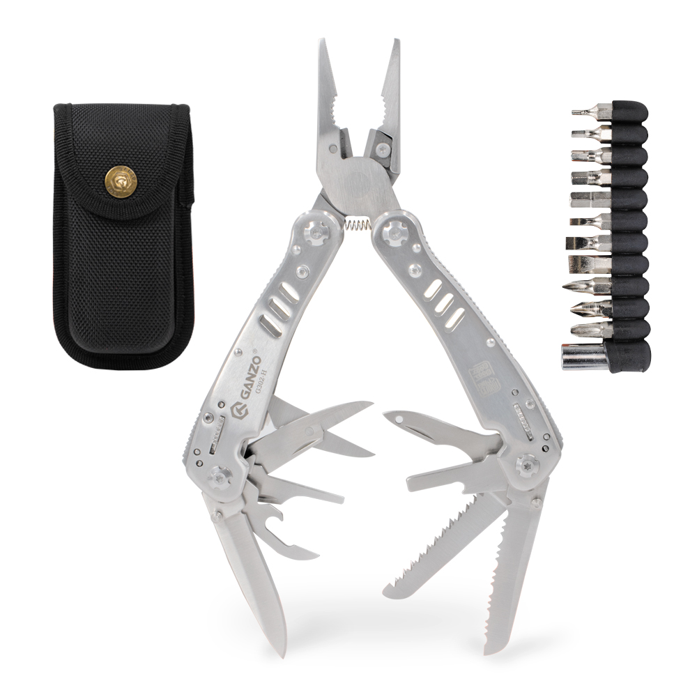 Ganzo Multiherramienta Color Plata 14 Funciones G302-h