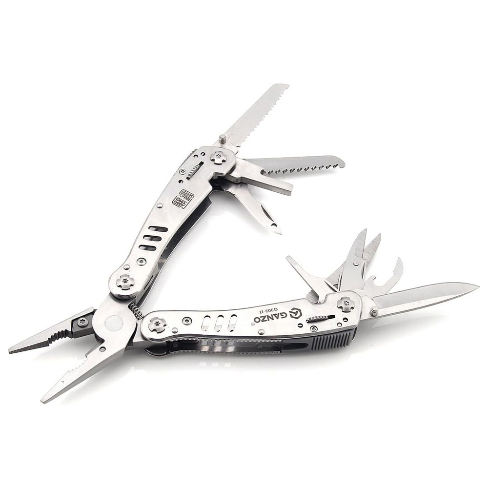 Ganzo Multiherramienta Color Plata 14 Funciones G302-h